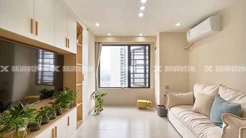 5.9w搞定48㎡奶油風公寓，兩人一貓超舒服|長沙全屋整裝