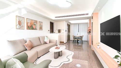 120m²現(xiàn)代奶油溫馨小家，我超愛|長沙全屋整裝