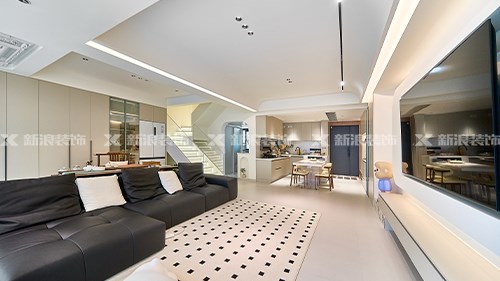 19w搞定125㎡現(xiàn)代奶油復(fù)式，顏值+實(shí)用+省錢|長沙全屋整裝